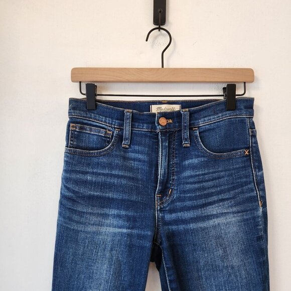 Madewell Roadtripper Medium Wash High Rise Skinny Jeans Stretch Women's 25 - Picture 4 of 9